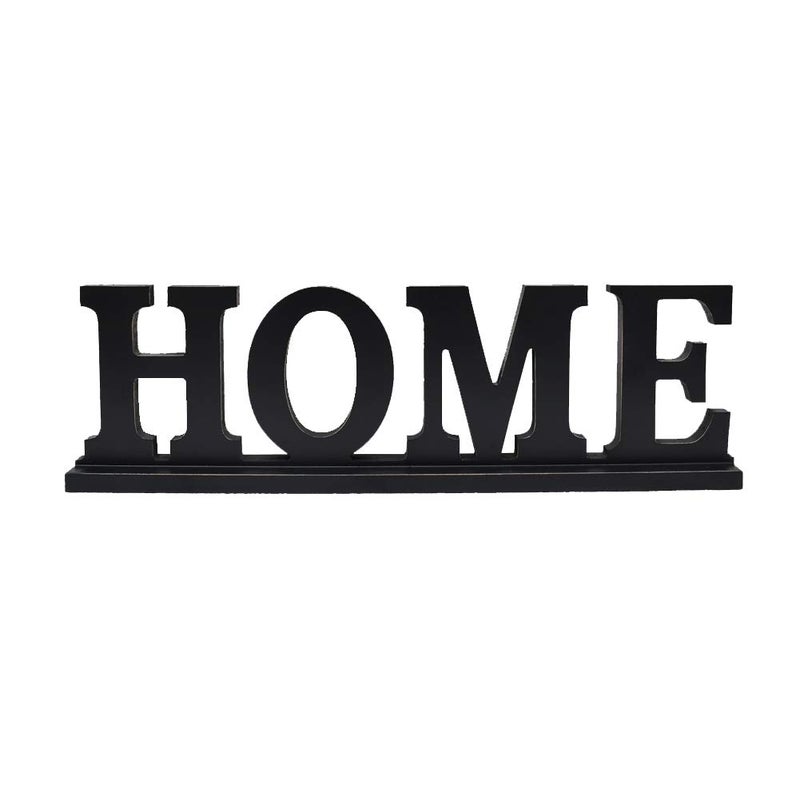E-view Wooden Family Sign for Home Decor - Decorative Letters Tabletop Word Plaque Home DÃ©cor Accents Home - Image 1